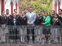 Reconoce presidente Alfonso Sánchez a estudiantes destacados del municipio de Tlaxcala