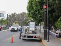 Da mantenimiento ayuntamiento de Tlaxcala a semáforos de la capital