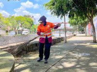 Limpieza en espacios públicos, prioridad del Ayto. capitalino en el marco de programa “Sendero Seguro”