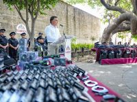 Por primera vez en la historia equipamos al 100% de las y los policías de la capital: ASG