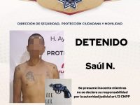 Policía de Tlaxcala arresta a sujeto armado que presuntamente realizó detonaciones en Tizatlán