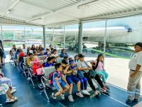 Recibe el Ayto. de la capital a niñas y niños de Xiloxoxtla para disfrutar del Parque Temático de Tizatlán