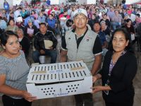 Gobierno de Blanca Angulo entrega más de 3700 aves de traspatio a familias chiautempenses