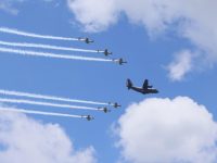 Cielos de Tlaxcala son escenarios de prácticas aéreas para el desfile 16 de septiembre