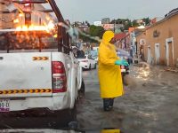 Ayto. de Tlaxcala activa brigadas para proteger a la ciudadanía tras fuerte lluvia