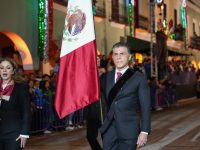 El alcalde ASG custodió el Lábaro Patrio y leyó el Acta de Independencia durante la noche de El Grito