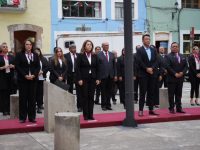 Ayto. de Tlaxcala lleva a cabo el arrío de la bandera en el Centro Histórico