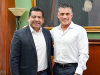 Celebra alcalde ASG reunión de trabajo con el titular de FOMTLAX para impulsar acciones en favor de emprendedores