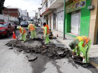 Continúan las jornadas de bacheo en Chiautempan