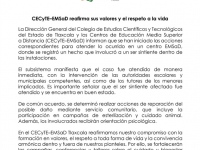 CECyTE–EMSaD reafirma sus valores y el respeto a la vida