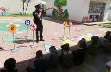 Policía municipal de Tlaxcala fomenta la cultura de la prevención entre niñas y niños de San Hipólito Chimalpa