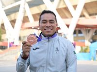 Conquista Leonardo de Jesús bronce en el Mundial de Para Atletismo en Nueva Delhi, India