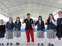 Techumbres hacen diferencia en temporada de lluvias, maestros y alumnos en Chiautempan reconocen trabajo de Blanca Angulo