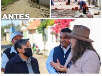 Continúa la rehabilitación de calles en Chiautempan: Blanca Angulo