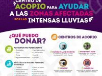SEDIF abre centros de acopio para apoyar a familias afectadas por las lluvias en Veracruz, Puebla, Hidalgo y Tlaxcala