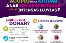 SEDIF abre centros de acopio para apoyar a familias afectadas por las lluvias en Veracruz, Puebla, Hidalgo y Tlaxcala