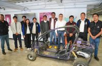 Alcalde ASG dona de forma personal un buggy a estudiantes del UPIIT Tlaxcala