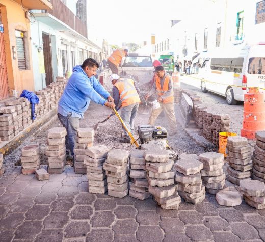 Inicia el Ayto. de Tlaxcala con la rehabilitación de la calle 20 de Noviembre